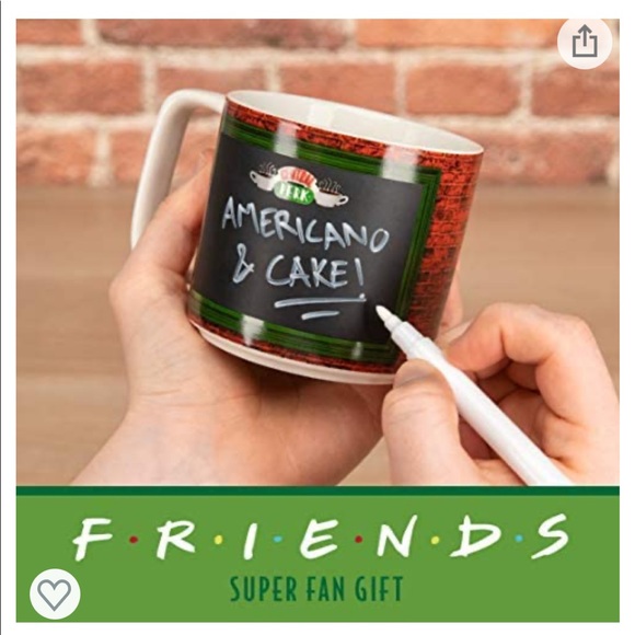 Central Perk Chalkboard Mug with Chalk Pen Friends - Picture 2 of 7